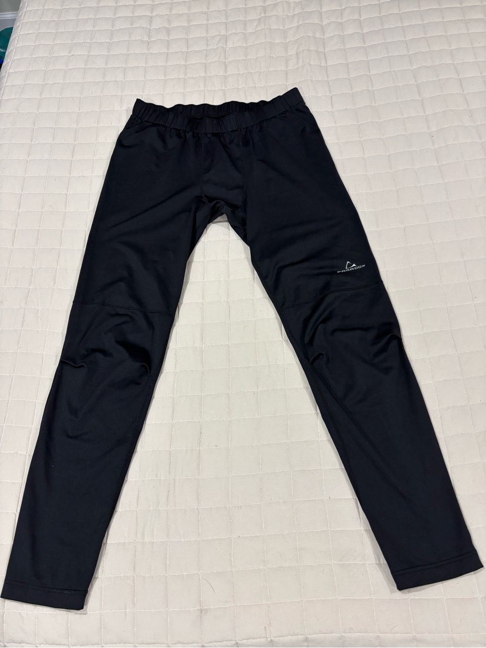 Paradox Men’s Black Performance Leggings Size Medium Stretch Athletic Base Layer